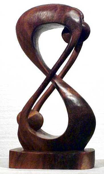 Infinity Couple - Wood Carving from Bali